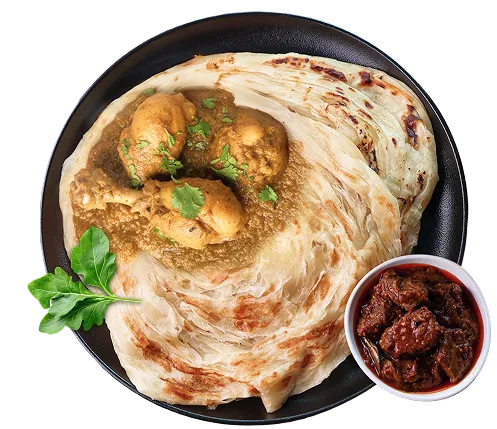 kerala porotta and chicken curry