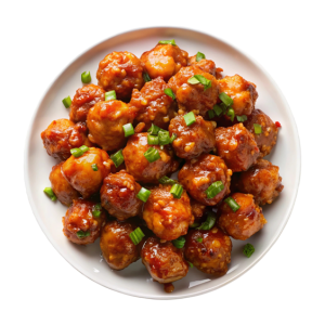 Crispy Gobi Manchurian—cauliflower florets tossed in a spicy, tangy Indo-Chinese sauce